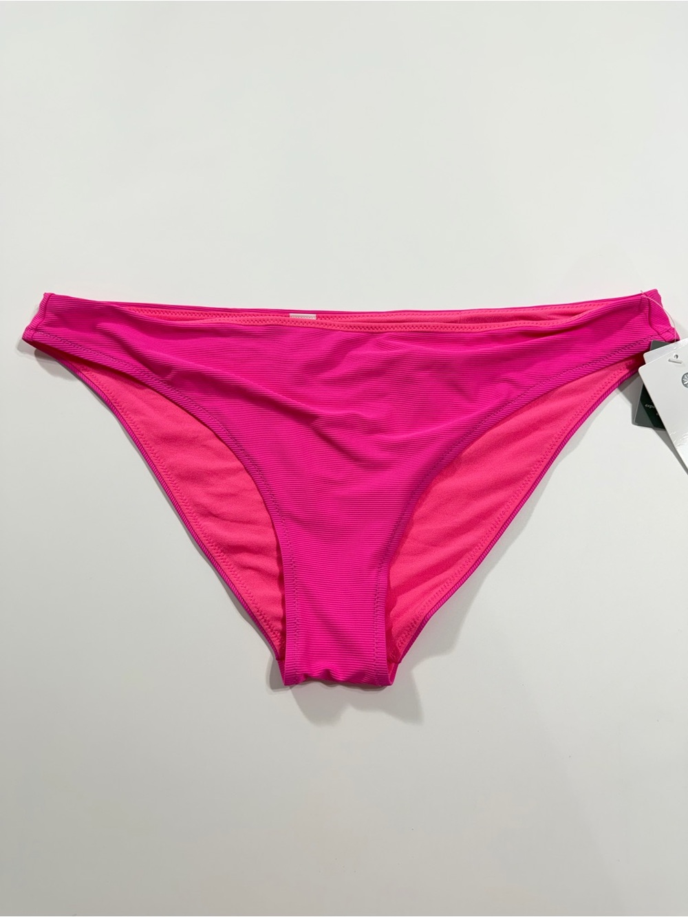 Athleta Cloudbreak Rib Hot Pink Low Rise Bikini Bottom L NWT